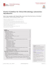 L'emploi est la priorité de la commune. Pdf Practice Guidelines For Clinical Microbiology Laboratories Mycobacteria