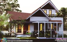 1800 Square Feet 3 Bedroom Sloped Roof Home Kerala Traditional House Modern Small House Design Small House Design