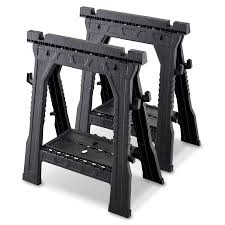 Shop Blue Hawk Saw Horses At Lowes Com Sawhorse Lowes Home Improvements Folding Sawhorse