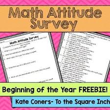 Math Attitude Survey Freebie Learning Math Middle School Math Math Curriculum