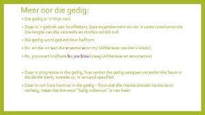 Hy is baie goed in al sy vakke. Seun Derde Bank Tweede Ry Graad 9 Afrikaans