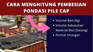 Rumus dan cara menghitung volume pekerjaan (rab) seperti pekerjaan persiapan, galian dan urugan, pembersihan site atau lokasi tanah,pengukuran dan pemasangan bouwplank, galian tanah pondasi,urugan pasir dan tanah,urugan pasir di bawah pondasi,urugan pasir dibawah lantai,urugan tanah kembali ke sisi pondasi,urugan tanah peninggian lantai,pekerjaan beton bertulang, sloof beton,kolom beton. Cara Menghitung Volume Pekerjaan Pondasi Pile Cap Civil Studio