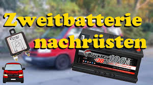 Zweitbatterie Einbauen Mit Trennrelais Vw T4 Umbau Zum Camper 10 Youtube