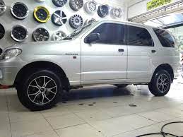Untuk ukuran ban juga besar radial, velg jelas mengikuti ukuran ban besar, ground clearance tinggi dan ada beberapa yang sengaja mengubah bagian enginenya. Modifikasi Daihatsu Taruna Pakai Velg Hsr Voodoo R15 Autostar