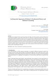Pdf An Integrated Approach Of Eriksons Psychosocial Theory