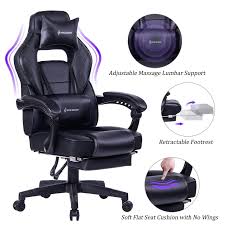 Von Racer Massage Reclining Gaming Chair Ergonomic High Back Racing Computer Desk Office Chair With Reclining Office Chair Office Computer Desk Office Chair