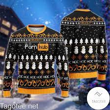 Naughty Porn Hub Hoe Hoe Snowman Ugly Christmas Sweater - Tagotee