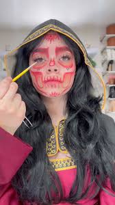 Mℹ️ hija de 15 años 🗣️me pidió que la transformará 😱 en Katrina este fue  el resultado ♥️.  ##tattisbeautypro##tattisbeauty##makeup##fyp##grwm##catrina##dayofthedead