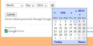 Unfortunately, it seems that there no support for any sort of validation on date input fields. How To Display Calendar For A Question In Google Form That Asks For Date Input Web Applications Stack Exchange