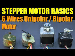 Stepper Motor Basics 6 Wires Unipolar X2f Bipolar Motor Youtube Stepper Motor Arduino Stepper Motor Control Arduino Stepper