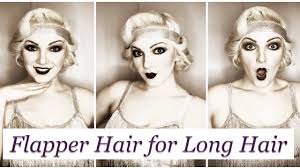 Come see how to become a 1920s flapper in a few minutes flat! 1920s Flapper Hair For Long Hair Tutorial Youtube