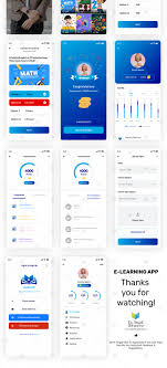 Download E Learning App Ios Ui Kit In Ux Ui Kits On Yellow Images Creative Store PSD Mockup Templates
