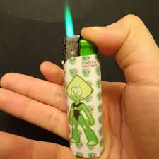Green Flame Peridot Lighter Lighter Steven Universe Etsy