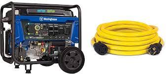 They come in handy in many situations, and with the ability to use either propane or gasoline conveniently, it includes a safety fuel selector switch that ensures the machine runs only when it has sufficient fuel. Buy Westinghouse Wgen9500df Dual Fuel Portable Generator 9500 Rated 12500 Peak Watts Gas Champion 25 Foot 30 Amp 250 Volt Generator Power Cord For Manual Transfer Switch L14 30p To L14 30r Online In Indonesia B08k8l7ngj