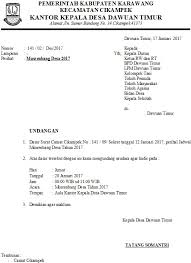 Contoh surat undangan alumni organisasi. Contoh Surat Undangan Rapat Kepala Desa Sample Surat Undangan