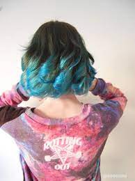 How To Dye Your Hair Blue Blue Tips Hair Dip Dye Hair Hair Dye Tips