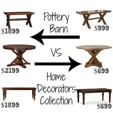 The desk sets the tone for your home office. Look Alikes Showdown Dining Tables Pottery Barn Vs Home Decorators Collection Pottery Barn Dining Table Pottery Barn Kitchen Table Oval Dining Room Table