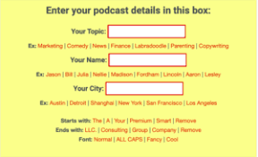 Best Free Podcast Name Generators In 2020 Podblade