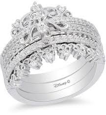 Zales Enchanted Disney Merida 1 4 Ct T W Diamond Celtic Knot And Arrow Stackable Band Set In S Stackable Bands Enchanted Disney Fine Jewelry Sparkle Diamonds