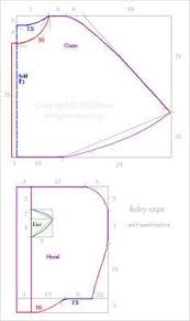 Capelet Patterns Sewing Schnittmuster Cape Umhang Mit Kapuze Und Schnittmuster