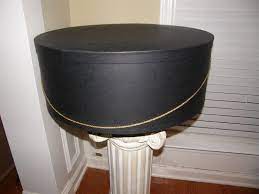 Reserved For Chelsea 20 And 22 Inch Black Hat Box For Kentucky Etsy Gold Hats Hat Box Hats