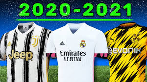 Nuevas Camisetas Oficiales Real Madrid Juventus Clubes Europeos Temporada 2020 21 Youtube