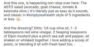 Simply Real Health Low Carb Salad Red Wine Vinegar Kalamata Olives