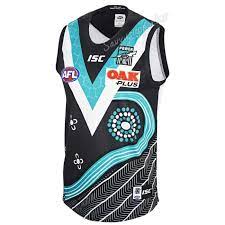 Port adelaide players donned their banned prison bars jumper to celebrate their latest victory. Port Adelaide Power 2019 Mens Afl Indigenous Guernsey Pa19jsy10m Savvysupporter