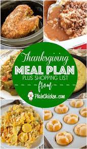 thanksgiving meal plan and shopping list get recipes meal plan and a shopping list to make y thanksgiving meal plan thanksgiving recipes meal planning menus