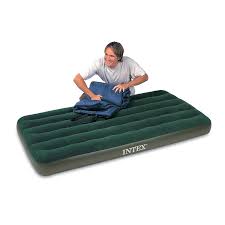Prestige Downy Airbed Kit With Hand Held Battery Pump Twin Twin Sized Inflatable Mattress Perfect For The Rugged Outdoors But Also Handy By Intex Walmar Air Mattress Air Bed Twin Air