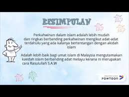 Bagi lelaki minang, perkawinan juga menjadi proses untuk masuk. Kesimpulan Perkahwinan Adat Vs Ibadah Youtube