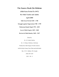 His support and guide in all t hat work was t he quran. Table Of Contents Global Sikh Studies