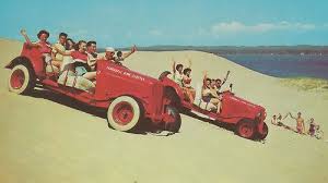 Sw Mears Shelby Hart Mi 1940s Mac Woods Dune Rides Dune Riding Fun On Silver Lake Sand Dunes Photographer Unknown Unsent Card 607171 Silver Lake Sand Dunes Michigan Silver Lake