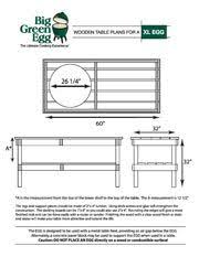 Diy Table Plans Big Green Egg Big Green Egg Grill Green Egg Grill Big Green Egg Table