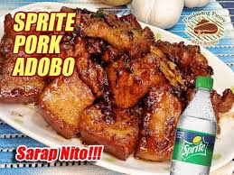 Sprite Pork Adobo Panlasang Pinoy Meaty Recipes Recipe Pork Adobo Pork Adobo Recipe Best Adobo Recipe