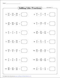 Add fractions by finding the least common denominator. Adding Three Fractions Worksheets