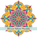 Large Yellow Mandala Vinyl Wall Decal, Colorful Yoga Studio Design ...