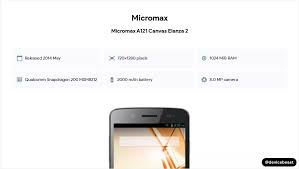 Micromax A121 Canvas Elanza 2 Full ...