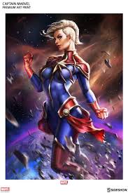 Captain Marvel Premium Art Print Marvel Comics Marvel Captain Marvel