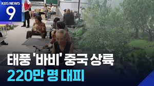 중국 남부에 상륙한 슈퍼 태풍 바비의 위력 - 클리앙
