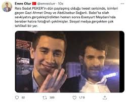Emre erciş, bir süredir, sedat peker'in adamları ve firari fetö'cüler tarafından tehdit ediliyordu. Peker In Danismani Fotograf Paylasti Silah Sevkiyatindan Hemen Sonra Sol Haber