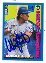 Wil Cordero autographed Baseball Card (Montreal Expos) 1994 Upper Deck  Collectors Choice #257
