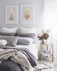 Geometric Printable Wall Art Digital Print Gold And Brown Triangles Bedroom Poster Set Of 2 Prints Remodel Bedroom Bedroom Interior Purple Bedrooms