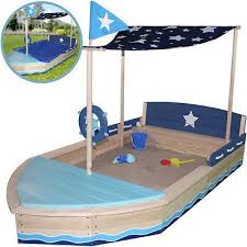 Sun Grosser Sandkasten Sternen Schiff Mit Dach Sandkiste Boot Holz Holzsandkasten Sandkiste Sandkasten Kasten