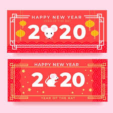 Download Flat Design Chinese New Year Banners Template For Free New Year Banner Banner Template Print Design Template