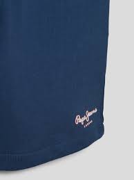 Pepe Jeans Sweatshorts mit Label-Print Modell 'EDDIE' (blau) online kaufen