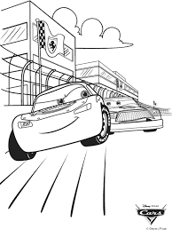 Who are the main characters in disney cars? Disney Cars Race Coloring Page Crayola Com