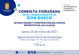 Participa escribiendo tus opiniones al correo: Consulta Ciudadana Don Bosco Municipio De Panama