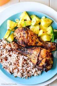 Baked Jamaican Jerk Chicken And Pineapple Avocado Salsa Natural Fit Foodie Jerk Chicken Recipe Jamaican Jerk Chicken Jerk Chicken