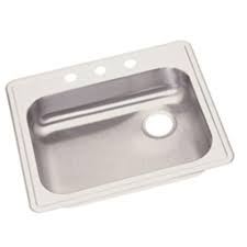 3 hole single bowl kitchen sink with
